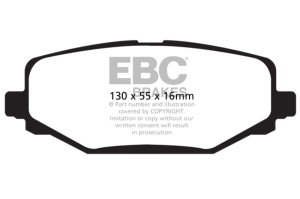 Chrysler Town & Country Brake Pads - Rear - EBC - Greenstuff 6000 Series - `12-`27