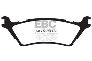 Ford F150 Brake Pads - Rear - EBC - 6000 Series Greenstuff - `15-`27