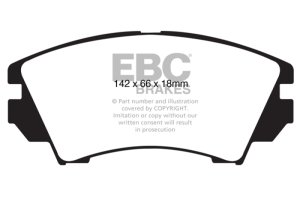 Chevrolet Equinox Brake Pads - Front - EBC - Greenstuff - `10-`27