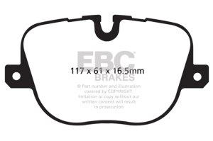Land Rover Range Rover Brake Pads - Rear - EBC - Greenstuff 6000 Series - `10-`12 Land Rover Range Rover Brake Pads - Rear - EBC - Greenstuff 6000 Series - `10-`12