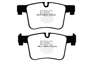 BMW X3 Brake Pads - Front - EBC - Greenstuff 6000 Series - `11-`27