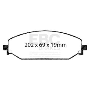 Ram 1500 Brake Pads - Front - EBC - Greenstuff 6000 Series - `19-`27