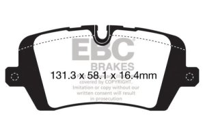 Land Rover Range Rover Brake Pads - Rear - EBC - Extra Duty - `13-`27
