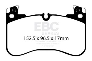 Land Rover Defender Brake Pads - Front - EBC - Extra Duty - `20-`27