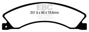 Nissan NV 1500 Brake Pads - Rear - EBC - Extra Duty - `12-`27