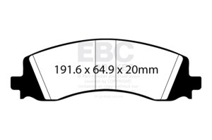 Ram 2500 Brake Pad Set - Rear - EBC - Extra Duty - `19-`27
