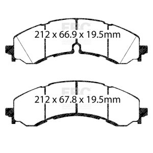 Chevrolet Silverado 3500 Brake Pads - Front - EBC - Extra Duty - `19-`27