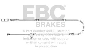 BMW X5 Brake Wear Lead Sensor Kit - Front - EBC - For FMSI Pad No. D1294 - `10-`14