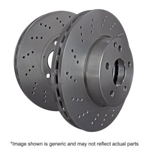 Mercedes-Benz E350 Brake Rotors (2) - Front - EBC - Ultimax Slotted Premium - `10-`27