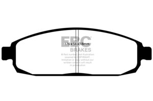 Jeep Commander Brake Pads - Front - EBC - Ultimax2 - `05-`10 Jeep Commander Brake Pads - Front - EBC - Ultimax2 - `05-`10
