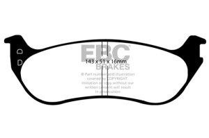 Ford Explorer Brake Pads - Rear - EBC - Ultimax2 - `06-`10 Ford Explorer Brake Pads - Rear - EBC - Ultimax2 - `06-`10
