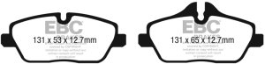 BMW i3 Brake Pads - Front - EBC - Ultimax2 - Black - `14-`27