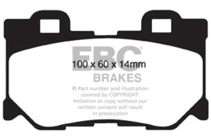 Infiniti Q50 Brake Pads - Rear - EBC - Ultimax2 - Black - `13-`27