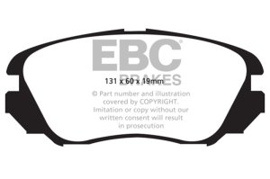 Buick Allure Brake Pads - Front - EBC - Ultimax2 - Black - `10-`27
