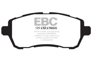 Ford Fiesta Brake Pads - Front - EBC - Ultimax2 - `10-`27 Ford Fiesta Brake Pads - Front - EBC - Ultimax2 - `10-`27