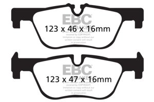 BMW 2 Series Brake Pads - Rear - EBC - Ultimax2 - `14-`27