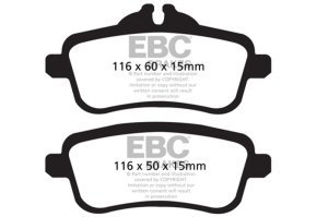 Mercedes-Benz GL350 Brake Pads - Rear - EBC - Ultimax2 - `13-`16