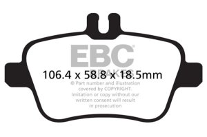 Mercedes-Benz CLA250 Brake Pads - Rear - EBC - Ultimax2 - `13-`27