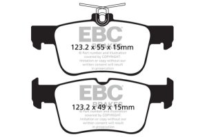 Ford Fusion Brake Pad Set - Rear - EBC - Ultimax2 - `13-`27