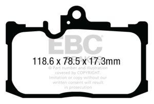 Lexus GS350 Brake Pads - Front - EBC - Ultimax2 - `13-`27