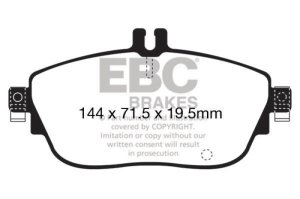 Mercedes-Benz CLA250 Brake Pads - Front - EBC - Ultimax2 - `13-`27