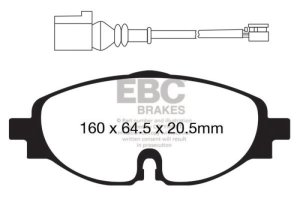 Audi A3 Brake Pads - Front - EBC - Ultimax2 - `14-`27