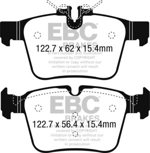 Mercedes-Benz C300 Brake Pads - Rear - EBC - Ultimax2 - `15-`27