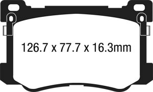 Hyundai Genesis Brake Pads - Front - EBC - Ultimax2 - `15-`27