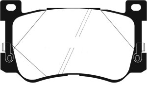 Genesis G90 Brake Pads - Front - EBC - Ultimax2 - Black - `17-`27