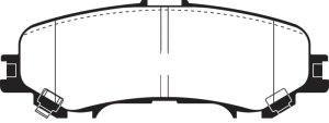 Nissan Titan Brake Pads - Rear - EBC - Ultimax2 - `16-`27