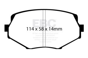 Mazda Miata MX5 Brake Pads - Front - EBC - Ultimax2 - `94-`01