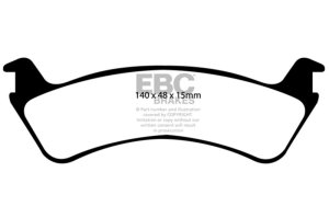 Ford Explorer Sport Brake Pads - Rear - EBC - Ultimax2 - Black - `00-`02 Ford Explorer Sport Brake Pads - Rear - EBC - Ultimax2 - Black - `00-`02