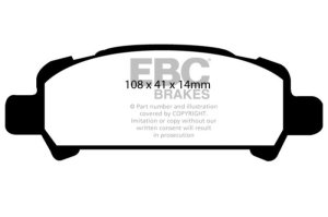 Subaru Baja Brake Pads - Rear - EBC - Ultimax2 - `02-`06