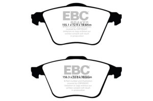 Mazda 3 Brake Pads - Front - EBC - Ultimax2 - `07-`13