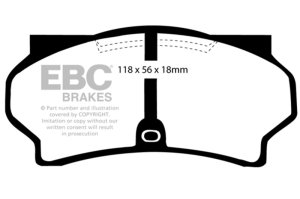 BMW Z4 Brake Pads - Front - EBC - EBC Ultimax2 - Black - `11-`16 BMW Z4 Brake Pads - Front - EBC - EBC Ultimax2 - Black - `11-`16