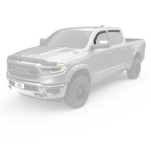Dodge Ram 1500 Wind Deflectors - EGR - In-Channel - Matte Black - `19-`24