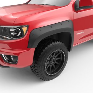 Chevrolet Colorado Fender Flares - Front + Rear - EGR - Bolt-On Style - Matte Black - `15-`27
