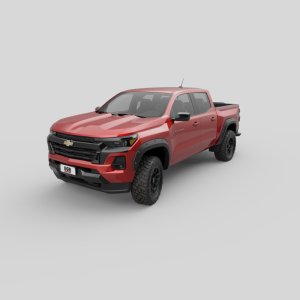 Chevrolet Colorado Fender Flares - EGR - Bolt-on Series Premium with Stainless Accent Bolts - `23-`25