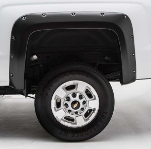 Chevrolet Silverado Fender Flares - Front + Rear - EGR - Bolt-On Look - Black - `14-`19