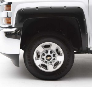 Chevrolet Silverado Fender Flares - Front + Rear - EGR - Bolt-On Look - Black - `14-`19