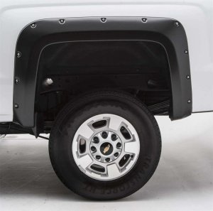 Chevrolet Silverado Fender Flares - Front + Rear - EGR - Bolt-On Look - Black - `14-`19