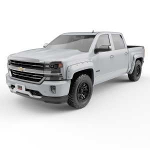 Chevrolet Silverado 1500 Fender Flares - EGR - Bolt-On Look Color Match - Summit White - `14-`18