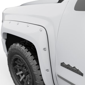 Chevrolet Silverado 1500 Fender Flares - EGR - Bolt-On Look Color Match - Summit White - `14-`18