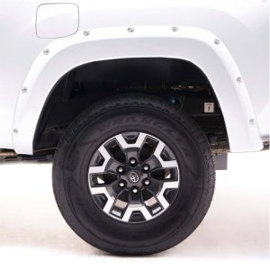 Chevrolet Silverado 1500 Fender Flares - EGR - Bolt-On Look Color Match - Summit White - `14-`18