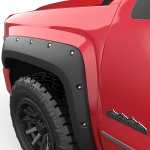 Chevrolet Silverado 1500 Fender Flares - Front + Rear - EGR - Bolt-On Look, Premium Series - Black - `14-`18