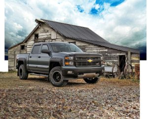 Chevrolet Silverado 1500 Fender Flares - Front + Rear - EGR - Bolt-On Look, Premium Series - Black - `14-`18