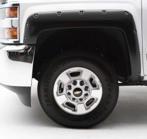 Chevrolet Silverado 1500 Fender Flares - Front + Rear - EGR - Bolt-On Look, Premium Series - Black - `14-`18