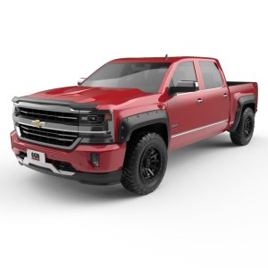 Chevrolet Silverado 1500 Fender Flares - Front + Rear - EGR - Bolt-On Look, Premium Series - Black - `14-`18