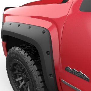 Chevrolet Silverado 1500 Fender Flares - Front + Rear - EGR - Bolt-On Style - Matte Black - `14-`18