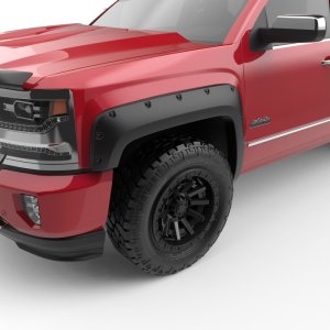 Chevrolet Silverado 1500 Fender Flares - Front + Rear - EGR - Bolt-On Style - Matte Black - `14-`18
